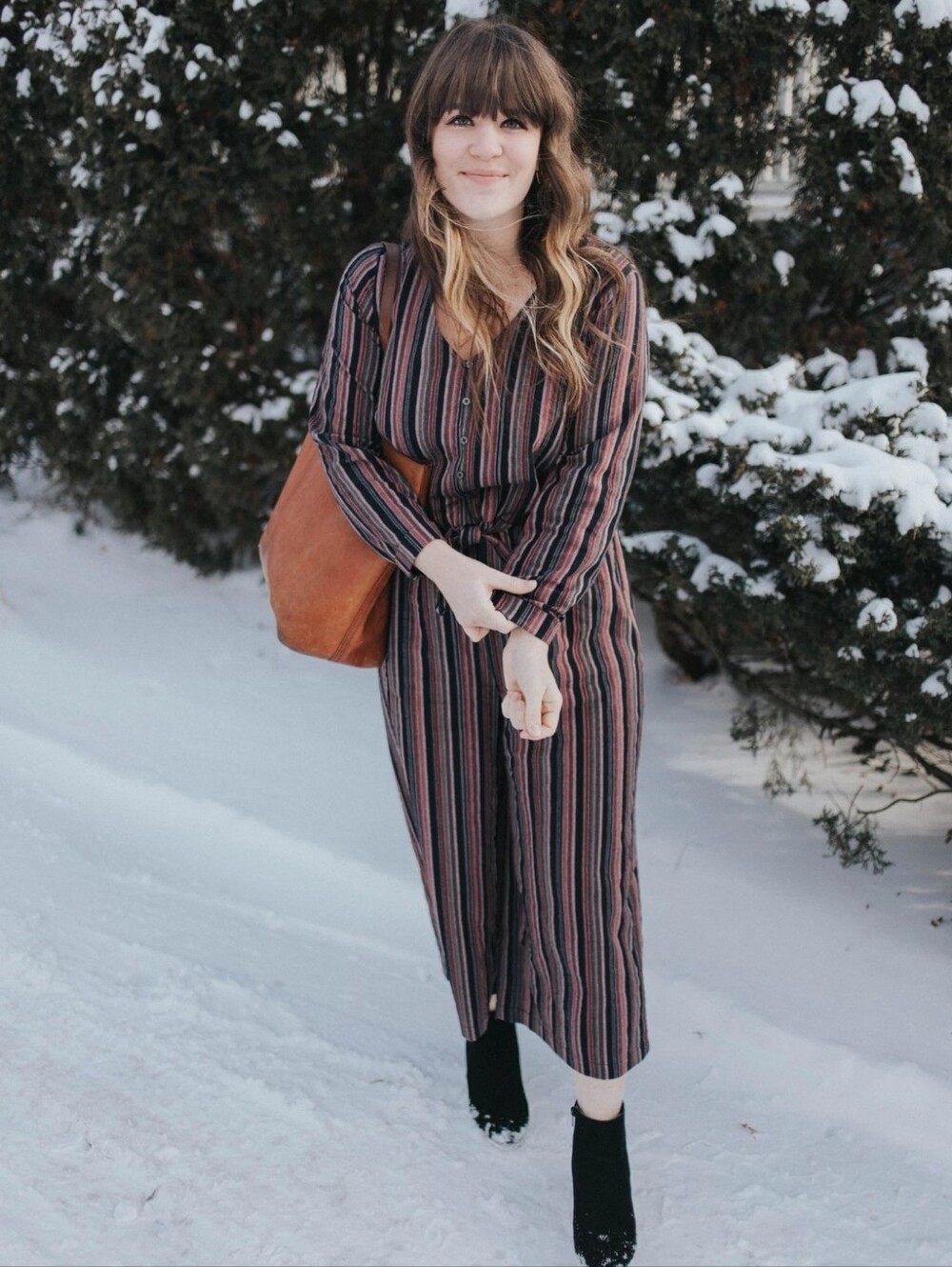 Universal Thread Womens Striped Long Sleeve Tie Waist Jumpsuit Navy Red Large